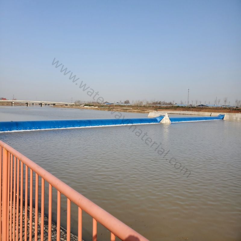 林芝市橡胶坝更换厂家直供充水充气拦水坝